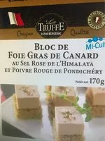 Mängden socker i Bloc de foie gras de canard 170g