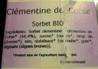 Mängden socker i Sorbet clémentine de Corse