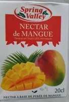 Mängden socker i Nectar de mangue