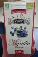 Mängden socker i Sorbet myrtille plein fruit