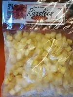 Mängden socker i Pommes de terre rissolées