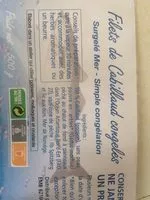 Mängden socker i Filets de Cabillauds congelés 