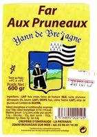 Mängden socker i Far aux Pruneaux