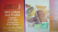 Mängden socker i Mini cakes aux fruits bio