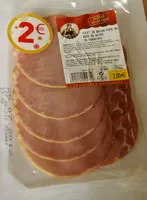 Mängden socker i Filet de bacon fumé au bois de hêtre