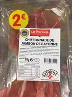 Mängden socker i Chiffonnade de jambon de Bayonne