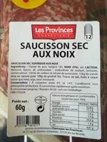 Mängden socker i Saucisson sec aux noix