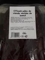Mängden socker i Effeuillades de viande séchée de bœuf