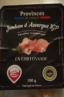 Mängden socker i Jambon d'Auvergne IGP