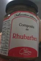 Mängden socker i Compotée de rhubarbe