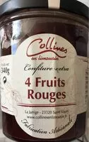 Mängden socker i Confiture extra 4 fruits rouges