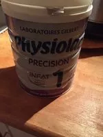 Mängden socker i Physiolac Precision 1ere Age 0 à 6 Mois Boite De
