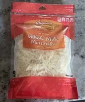 Mängden socker i whole milk mozzarella shredded cheese