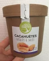 Mängden socker i Cacahuètes grillées et salées