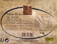 Mängden socker i Farine de blé tendre T80 bio