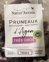 Mängden socker i Pruneaux d'Agen Très gros