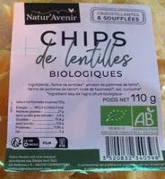 Mängden socker i Chips de lentilles biologisued