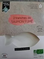 Mängden socker i saumon fumé bio (2 tranches)