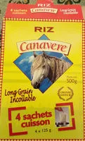 Mängden socker i Canavere, Riz long grain incollable, les 4 sachets de