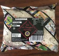 Mängden socker i Riz de camargue long blanc