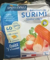 Mängden socker i Bâtonnets de Surimi Saveur Crabe