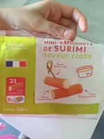 Mängden socker i Mini bâtonnets de surimi