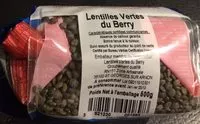 Mängden socker i Lentilles vertes du Berry
