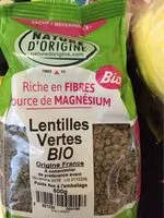 Mängden socker i Lentilles vertes bio