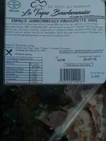 Mängden socker i Emincé jambonneau vinaigrette