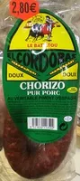 Mängden socker i Chorizo pur porc doux au véritable piment d'Espagne