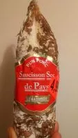 Mängden socker i Saucisson sec de pays