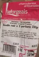 Mängden socker i Boudin noir