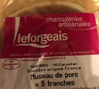 Mängden socker i Museau de porc