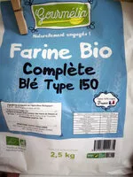 Mängden socker i Farine bio complète blé T150