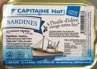 Mängden socker i Sardines à l’huile d’olive vierge extra bio
