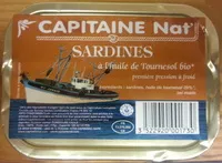 Mängden socker i Sardines à l'huile de tournesol bio
