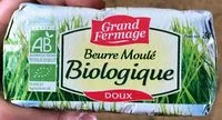 Mängden socker i Beurre moulé biologique doux
