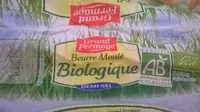 Mängden socker i Beurre moulé biologique demi-sel