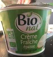 Mängden socker i Bio Nat Creme Fraiche Epaisse 30%MG Pot