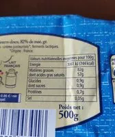 Mängden socker i Beurre moulé de Vendée doux