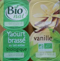 Mängden socker i Yaourt brassé au lait entier