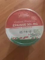 Mängden socker i Crème Fraîche 30 %