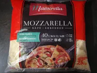 Mängden socker i Mozzarella Rapée