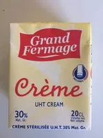 Mängden socker i CREME UHT 30%
