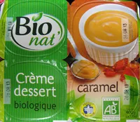 Mängden socker i Crème dessert caramel Bio