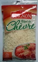 Mängden socker i Fromage de chèvre râpé