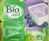 Mängden socker i Fromage blanc Biologique Myrtilles