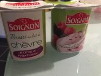 Mängden socker i Brassé au lait de chèvre mûres et framboises