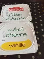 Mängden socker i Crème dessert au lait de chèvre à la vanille