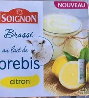 Mängden socker i Yaourt brassé au lait de brebis citron